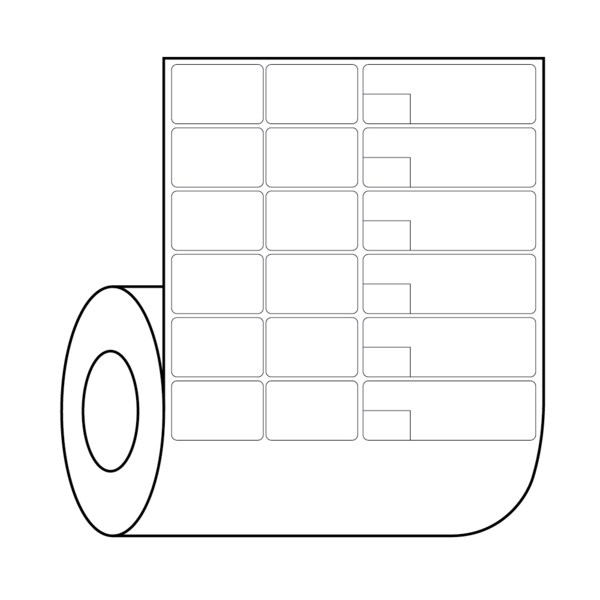 Cerner / PathNet - Multi Set label - Knife-Cut 1-3/8" x 8-1/2"